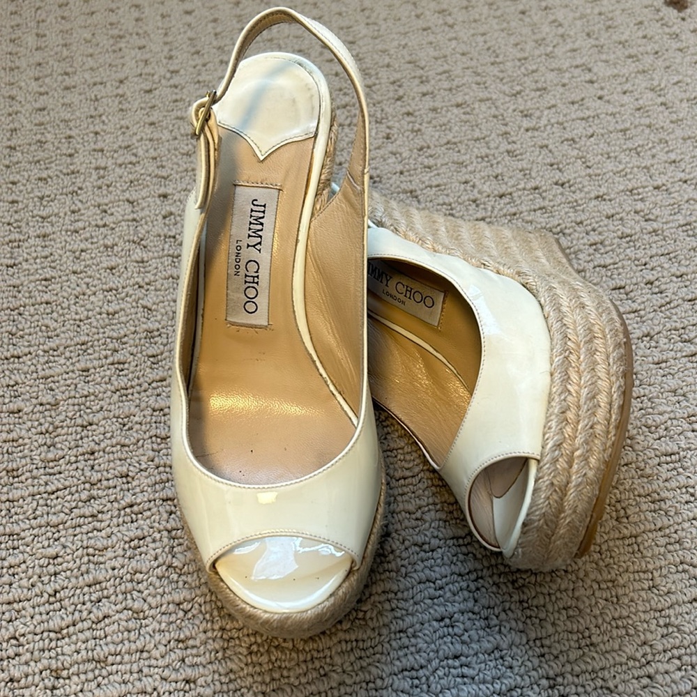 JIMMY CHOO espadrille style sandal